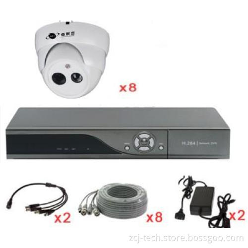 CCTV Camera Kits with All The Accessories (ZCJ-D08-111HB-A0108-10)